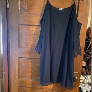 Flattering cold shoulder dress
